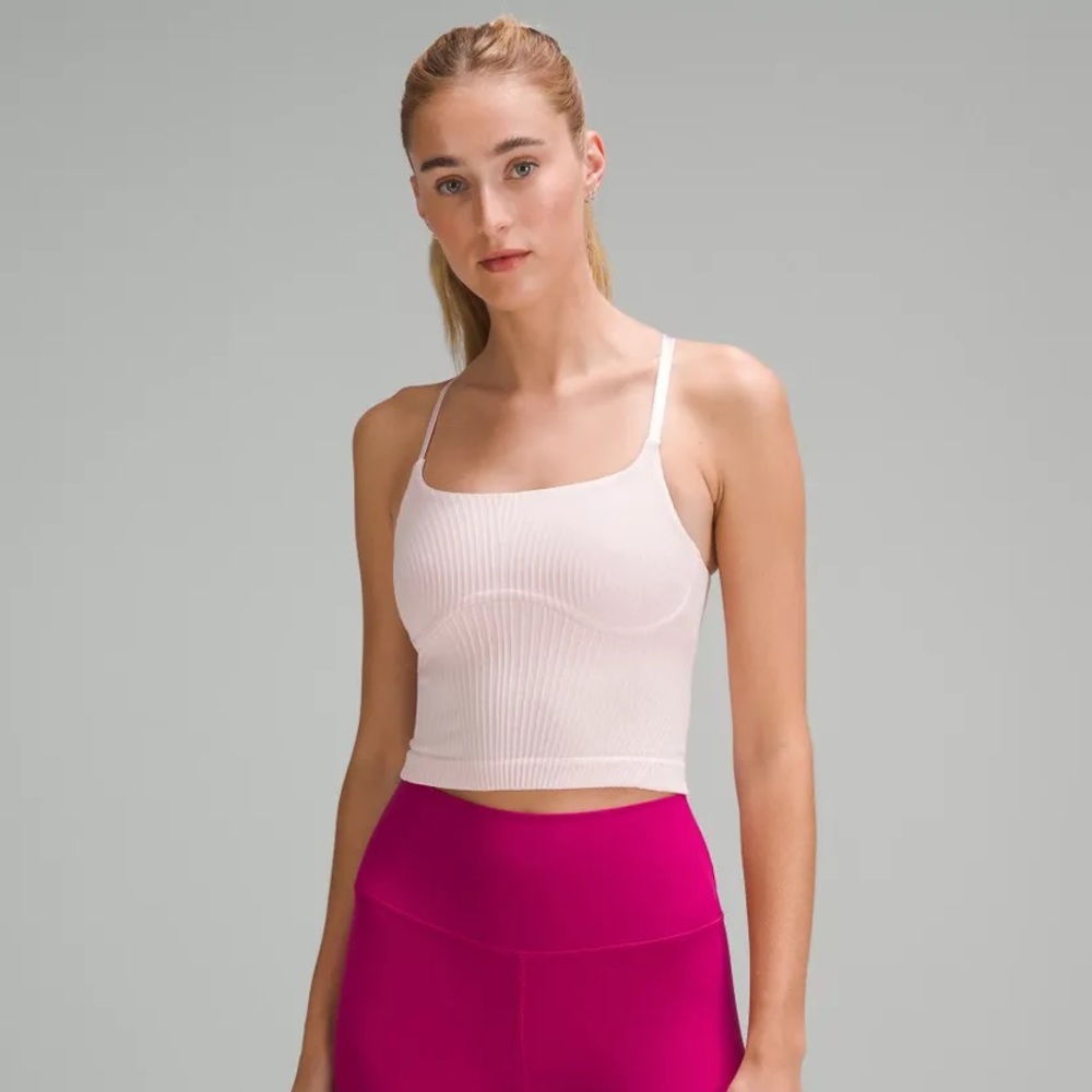 Lululemon Strappy Seamless Yoga Shelf Tank Top